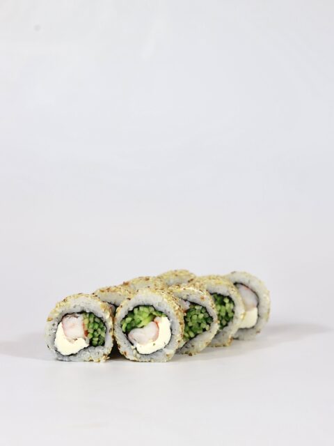 California with shrimp in sesame (Калифорния с креветками в кунжуте)
